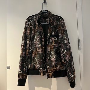 Men’s floral ltwt bomber jacket